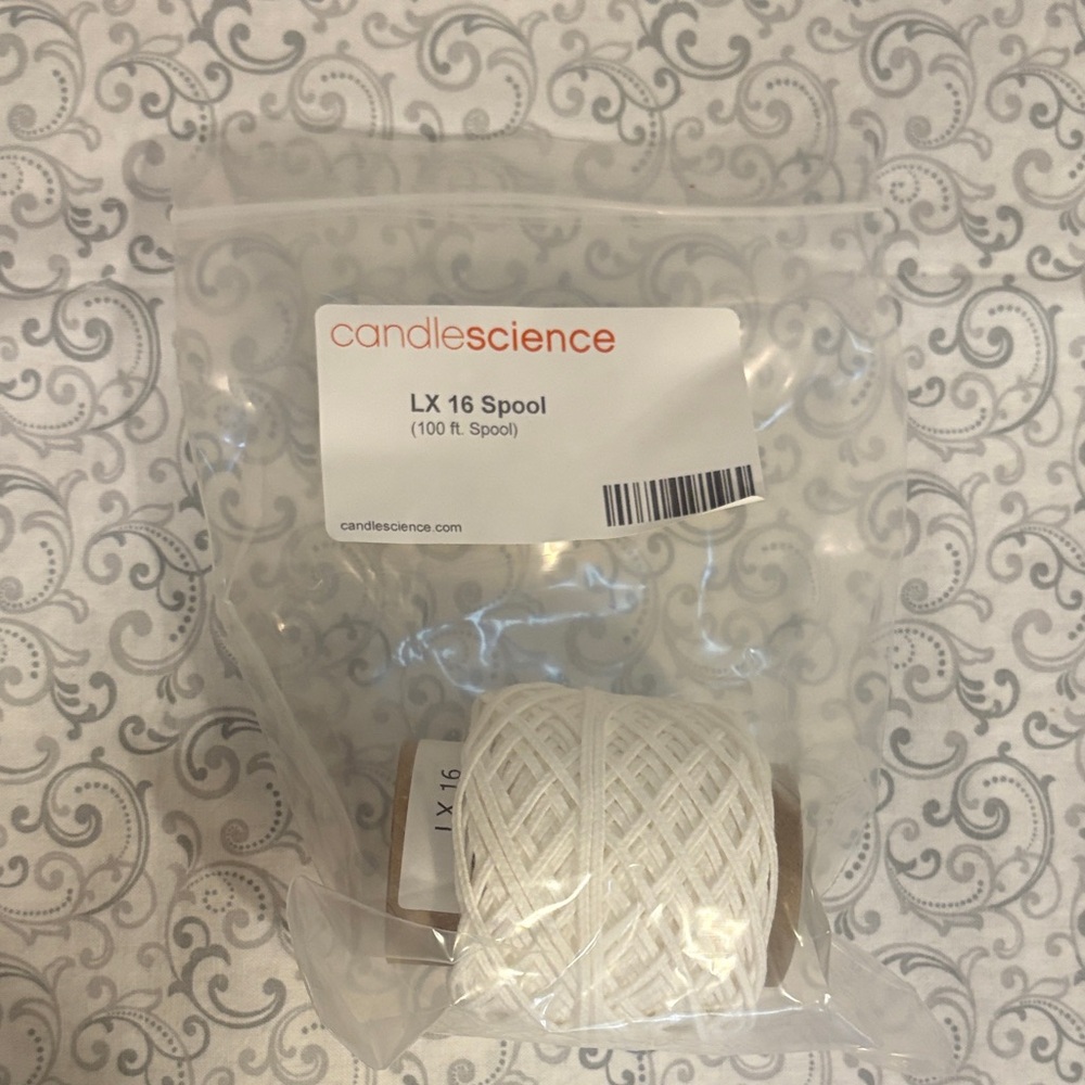 CandleScience LX 16 Spool White Wick Cord - PLEASE READ